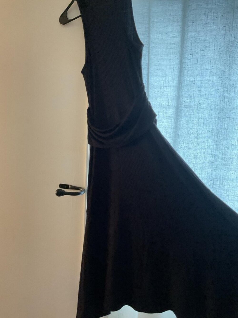 Black High-Low Sleeveless Dress